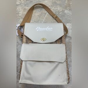 Beaches by Sandals Picnic Time Corsica Wine and Cheese Picnic Basket Tote EUC